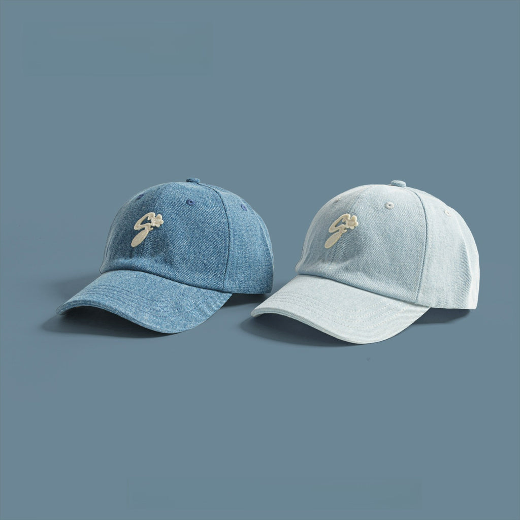 Denim Cap Embroidered Letter Baseball Cap