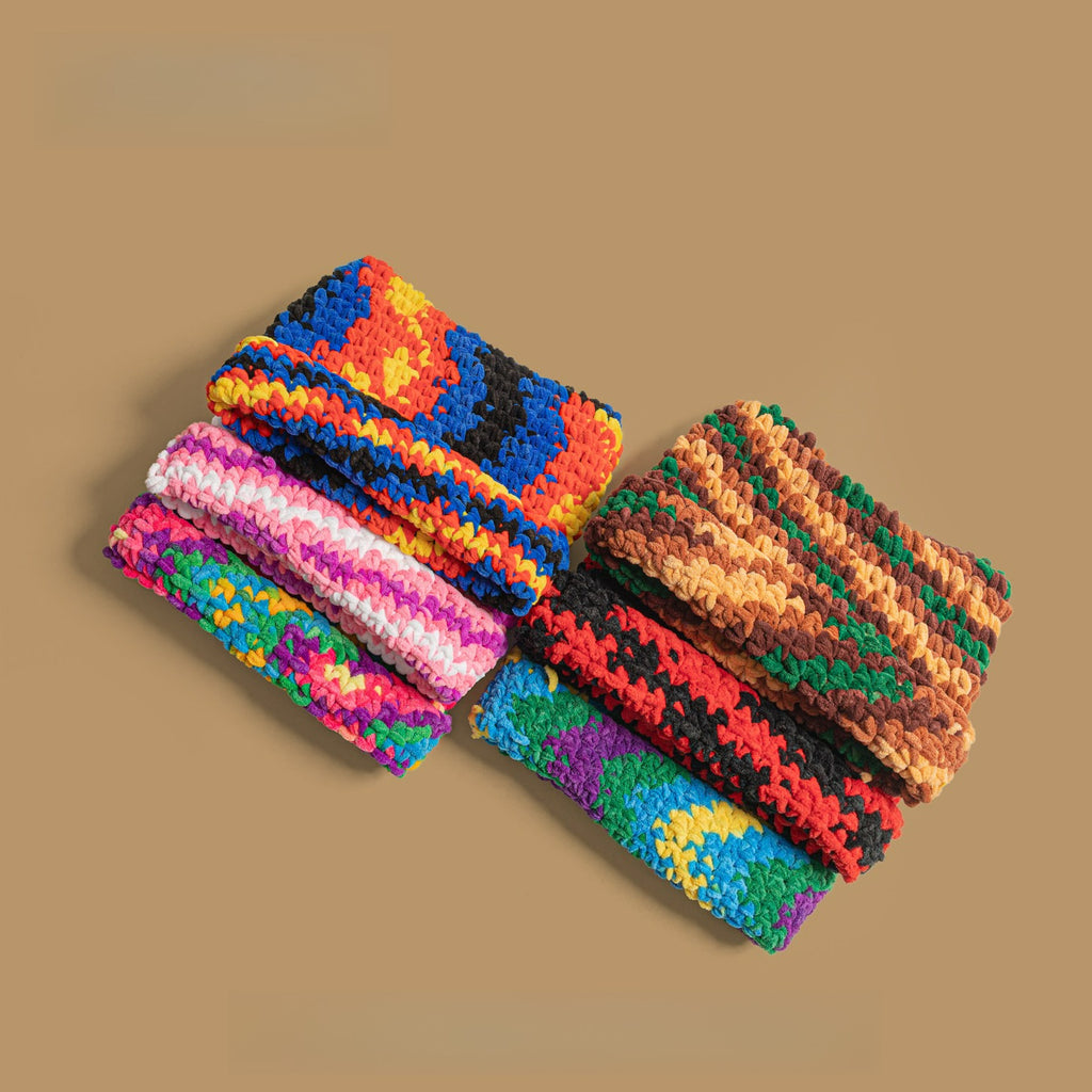 Dopamine Color Coarse Wool Knitted Hat