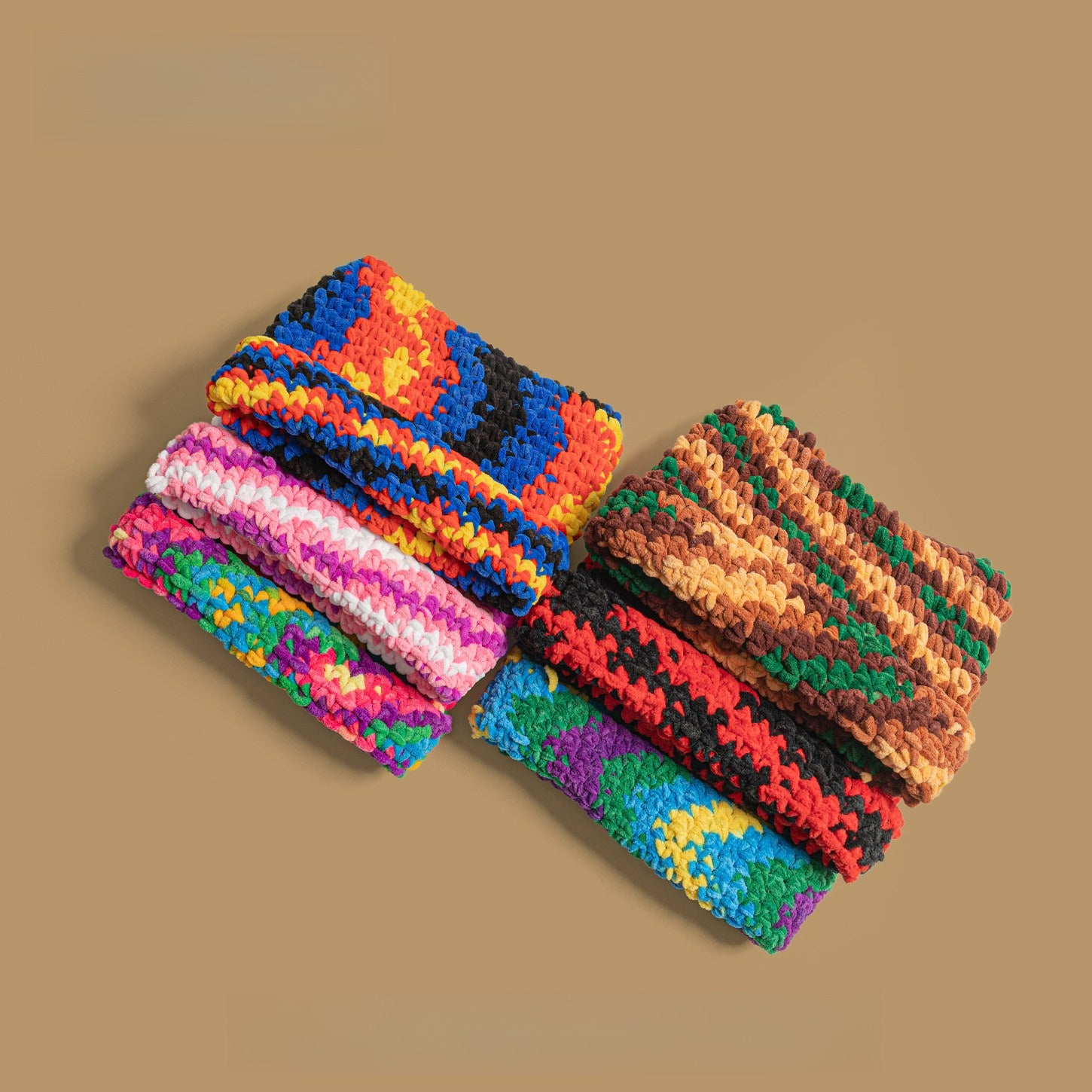 Dopamine Color Coarse Wool Knitted Hat