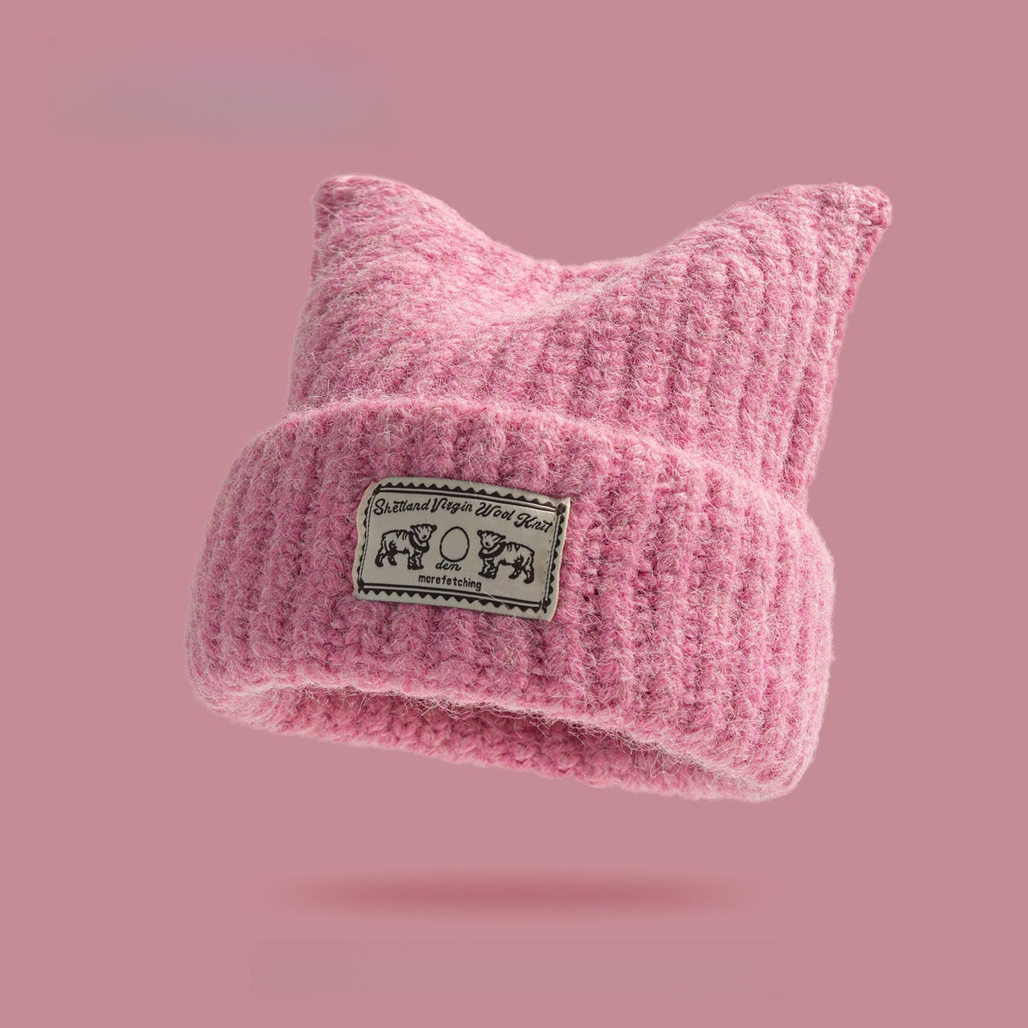 Cute Cat Ear Knitted Wool Hat