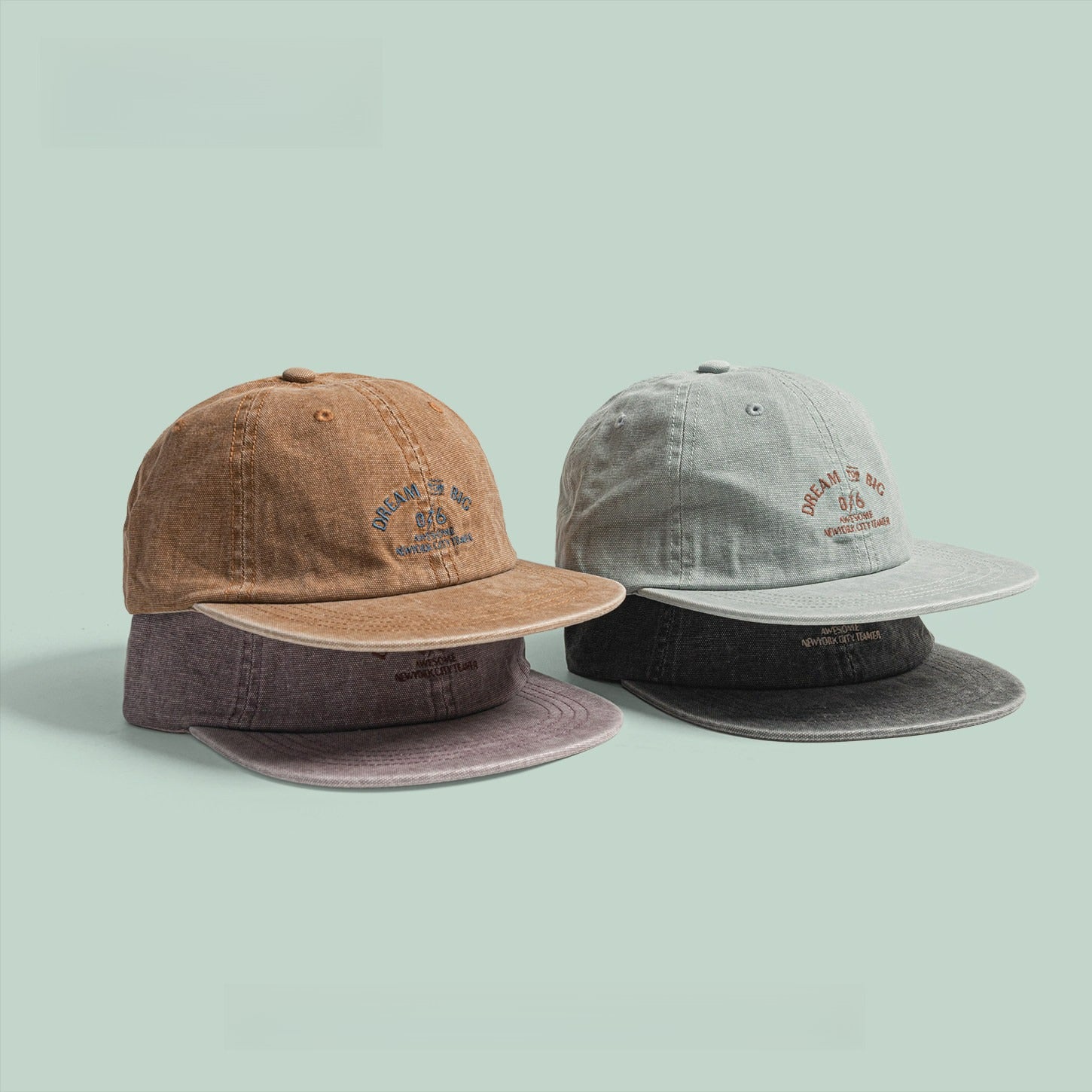 Hip-hop Letter Embroidered Snapback Cap