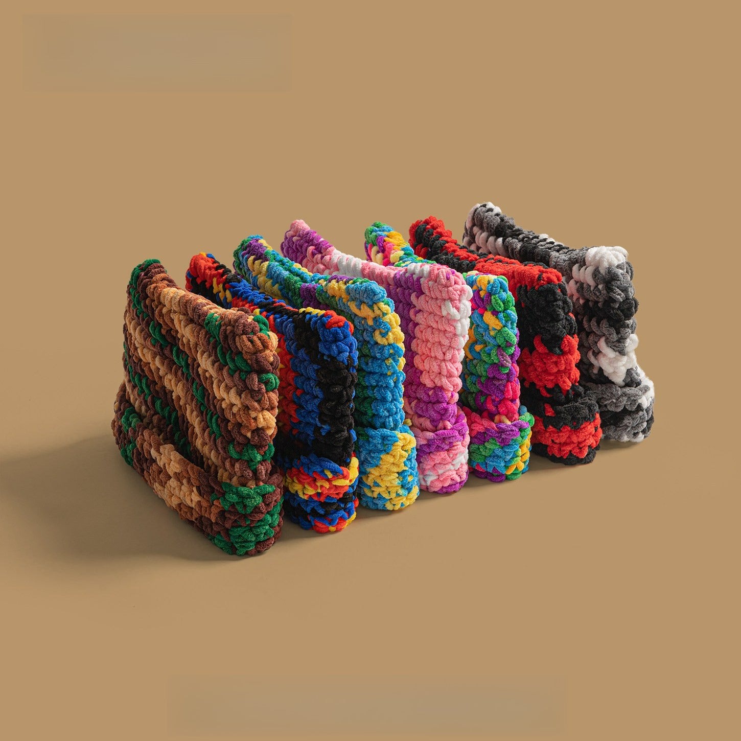 Dopamine Color Coarse Wool Knitted Hat