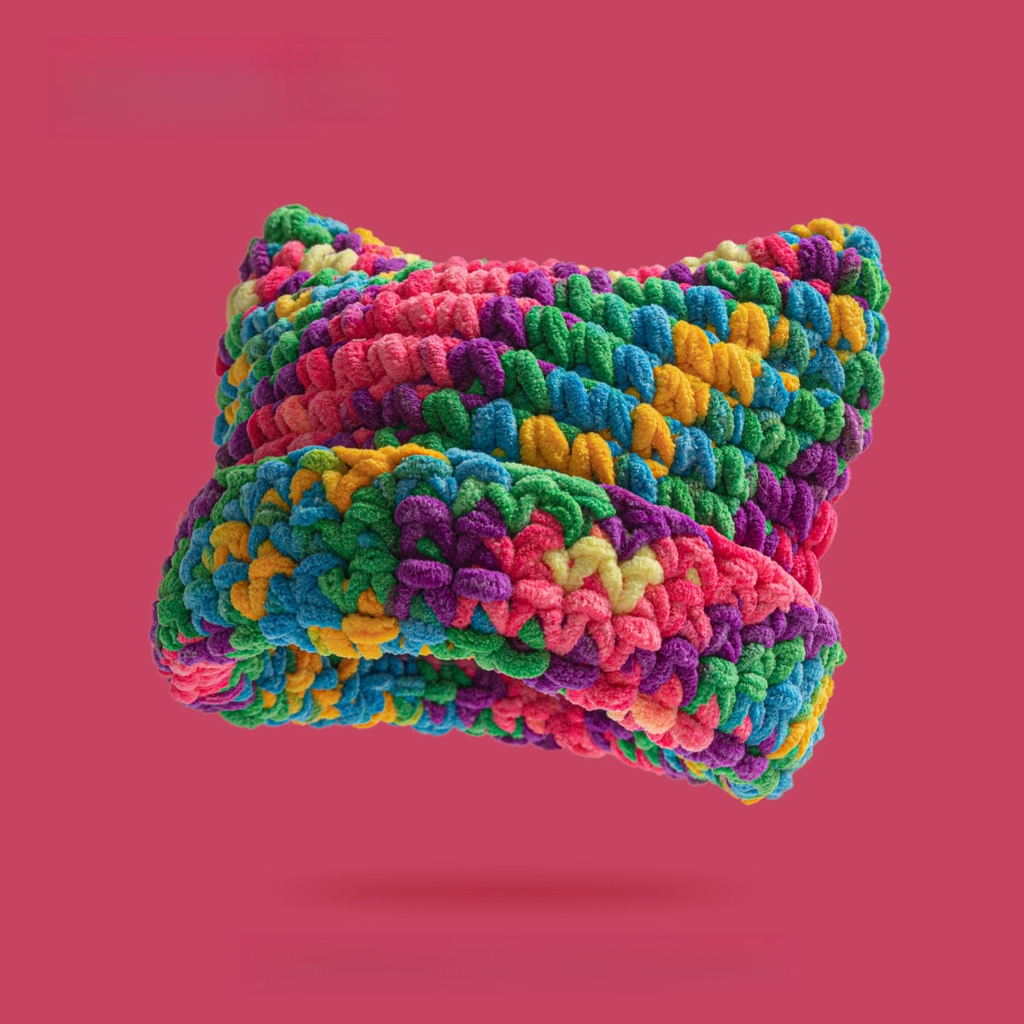 Dopamine Color Coarse Wool Knitted Hat