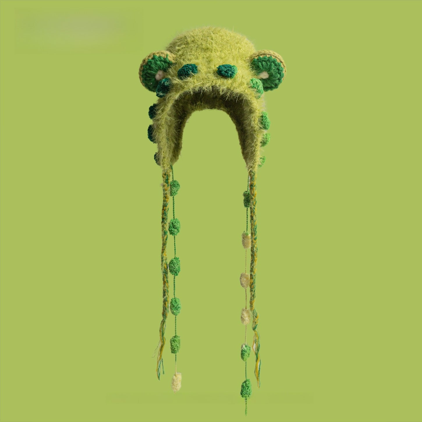 Cute Plush Little Monster Knitted Hat