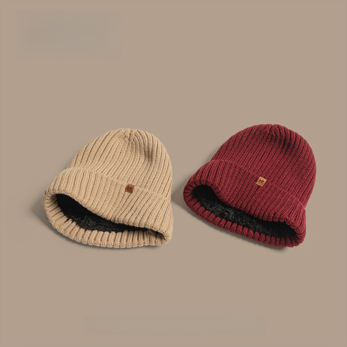 Fleece Thickened Knitted Hat