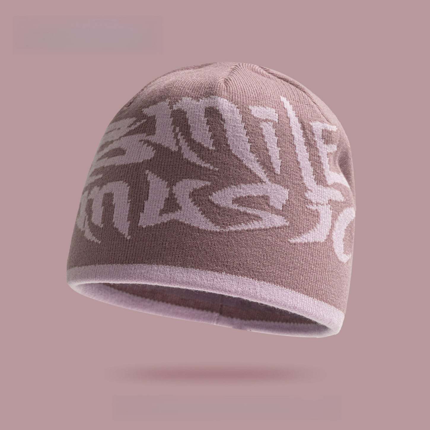 Ear Protection Letter Jacquard Wool Hat