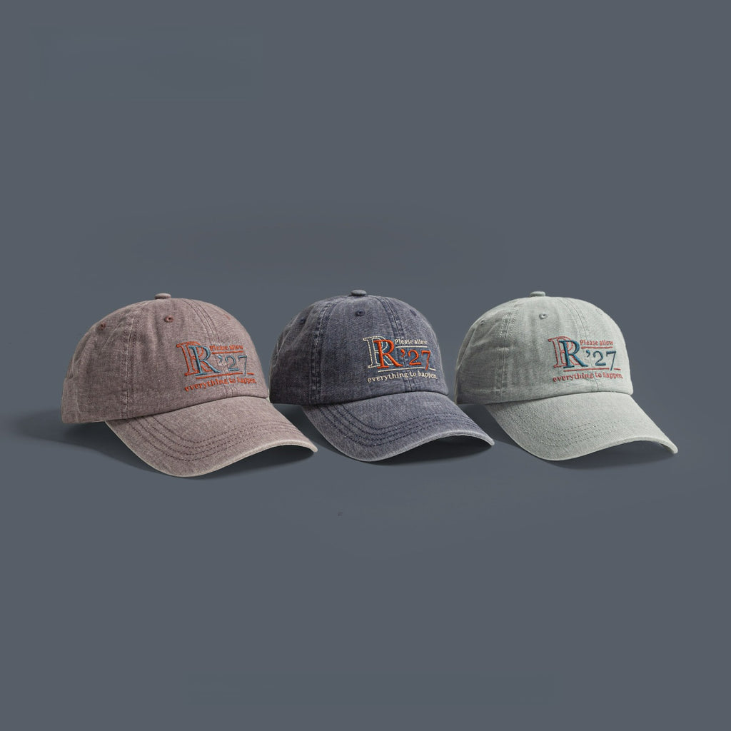 R'27 | Retro Letter Embroidered Baseball Cap