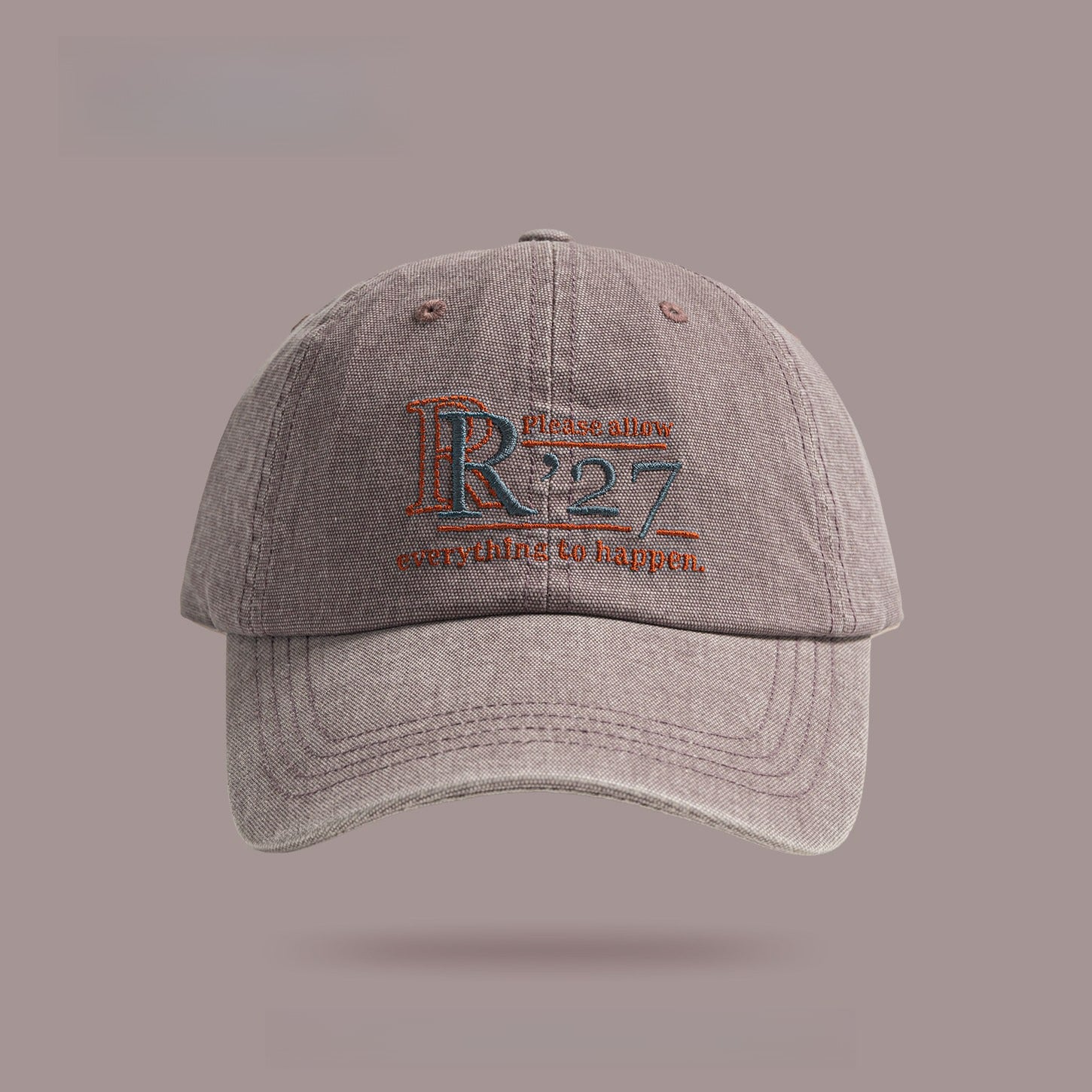 R'27 | Retro Letter Embroidered Baseball Cap