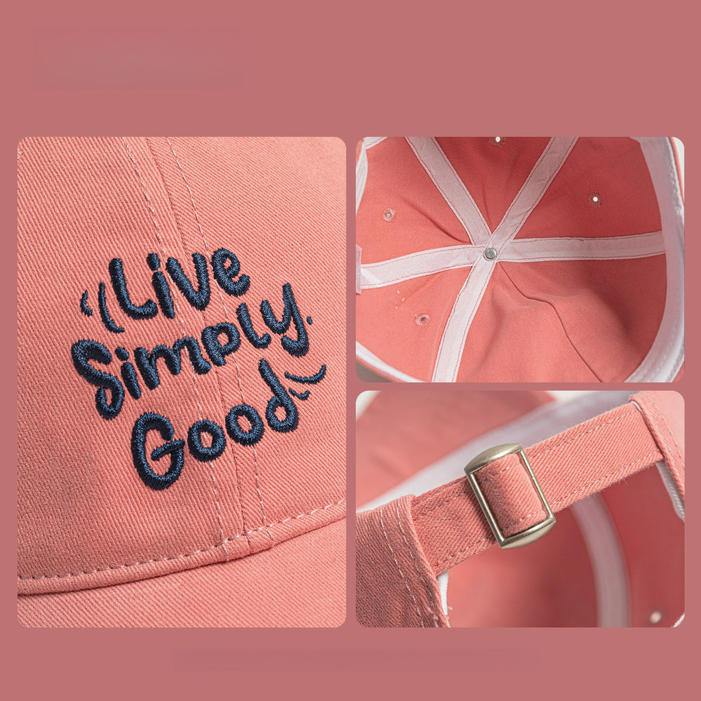 Live Simply Good | Letter Embroidered Baseball Cap