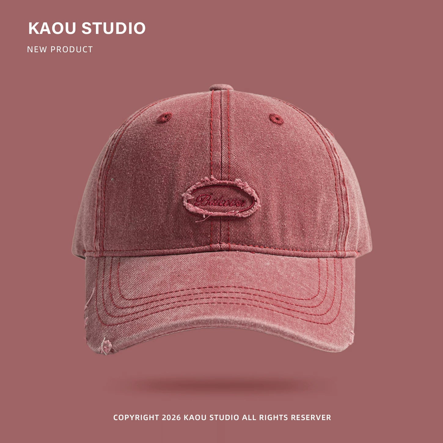 Retro Peaked Baseball Cap