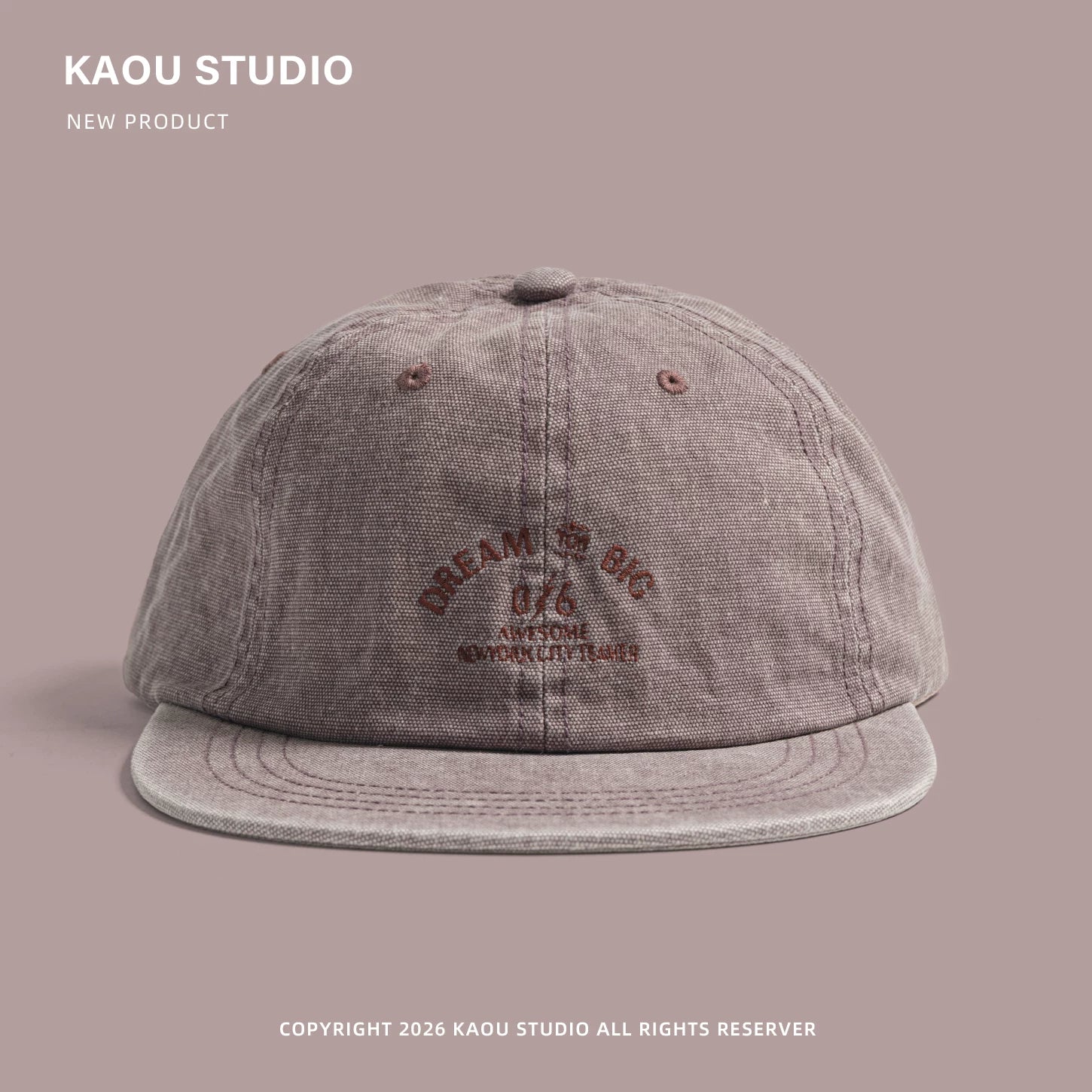 Hip-hop Letter Embroidered Snapback Cap