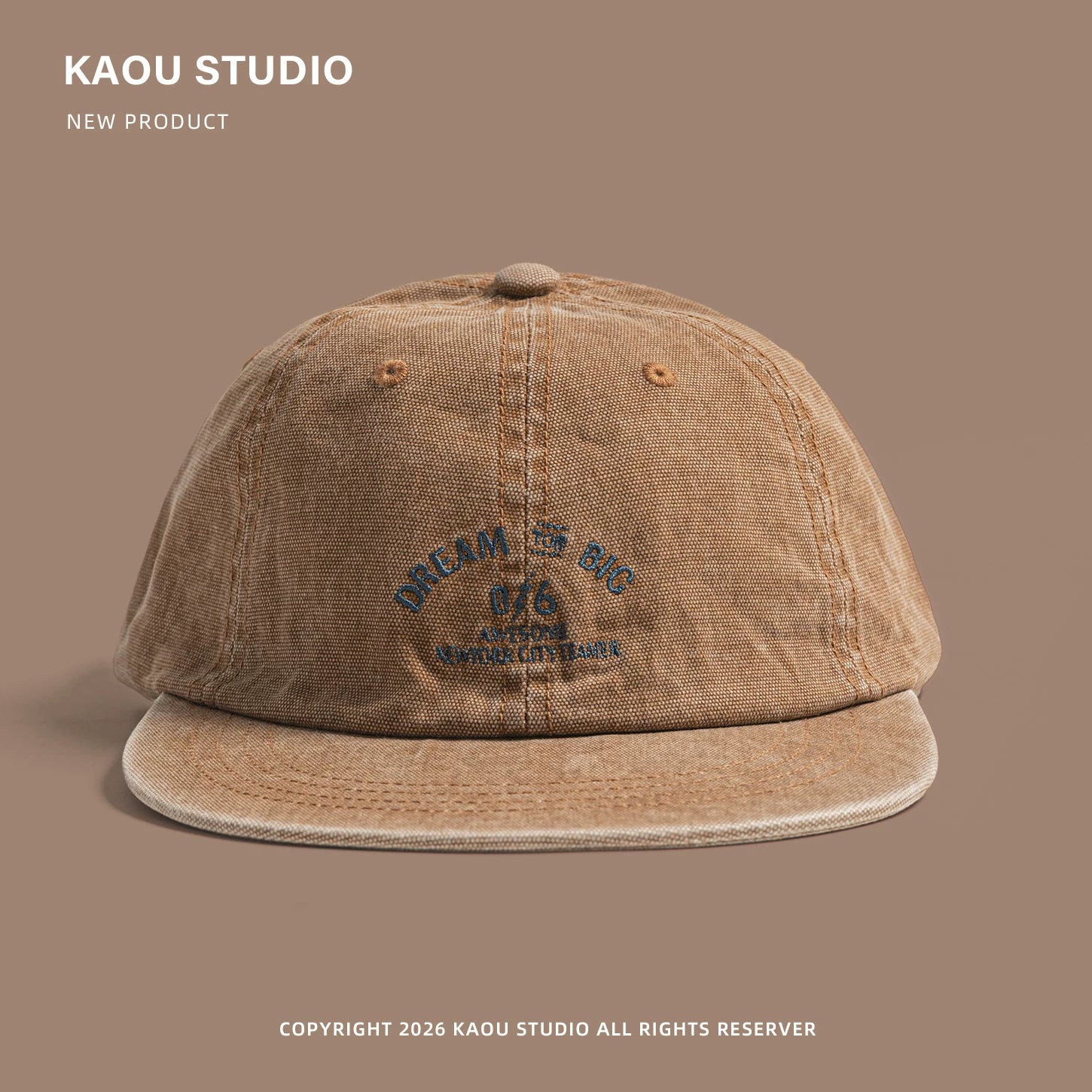 Hip-hop Letter Embroidered Snapback Cap