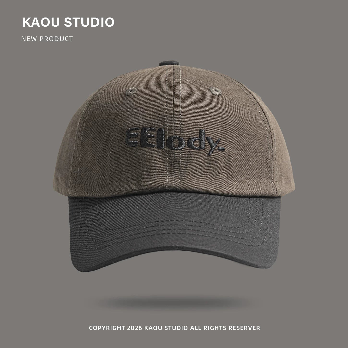 EElody | Retro Contrasting Color Baseball Cap