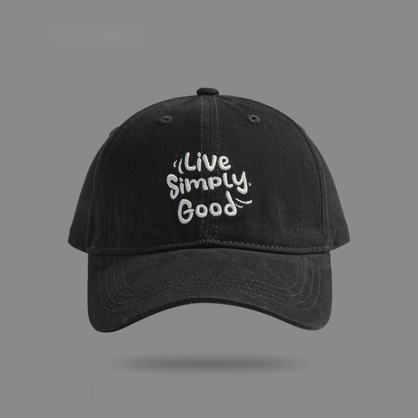 Live Simply Good | Letter Embroidered Baseball Cap