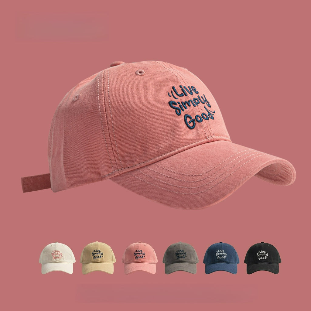 Live Simply Good | Letter Embroidered Baseball Cap