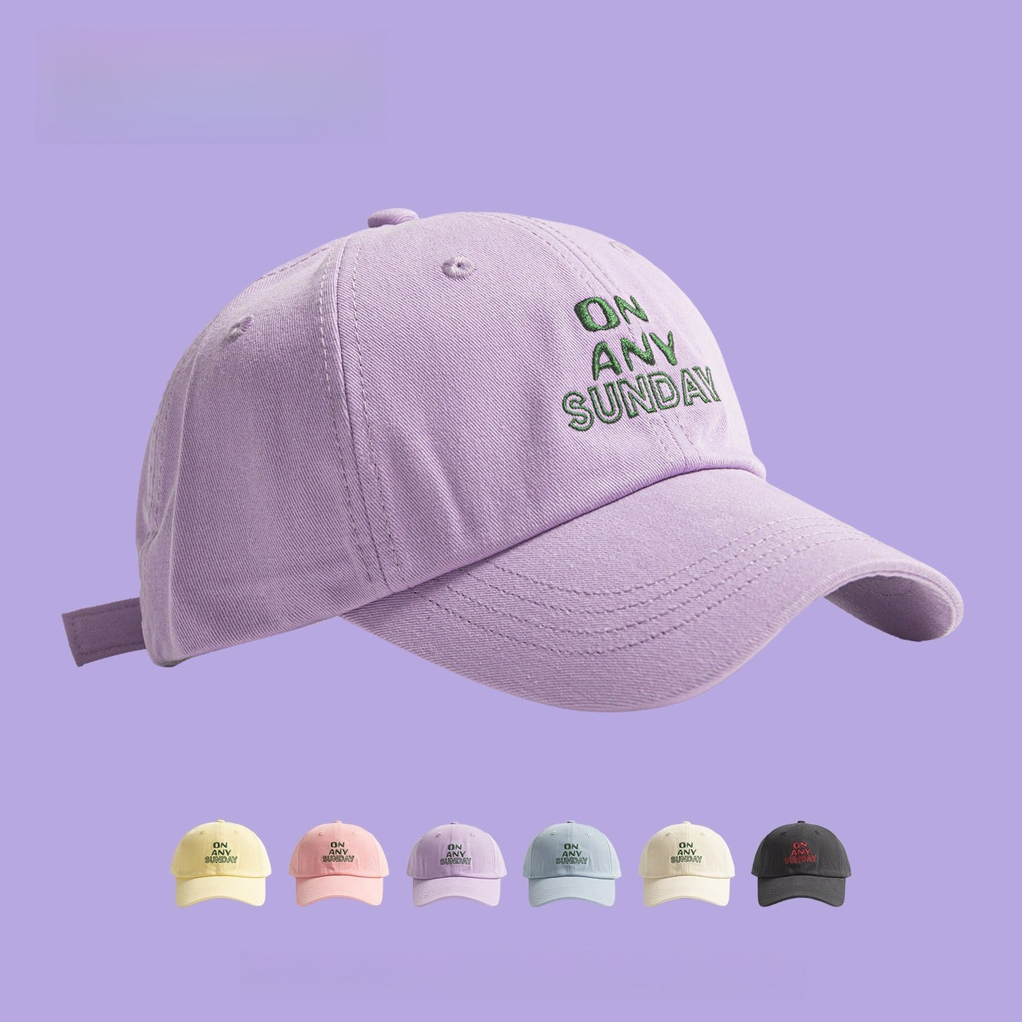 ON AND SUNDAY Solid Baseball Cap