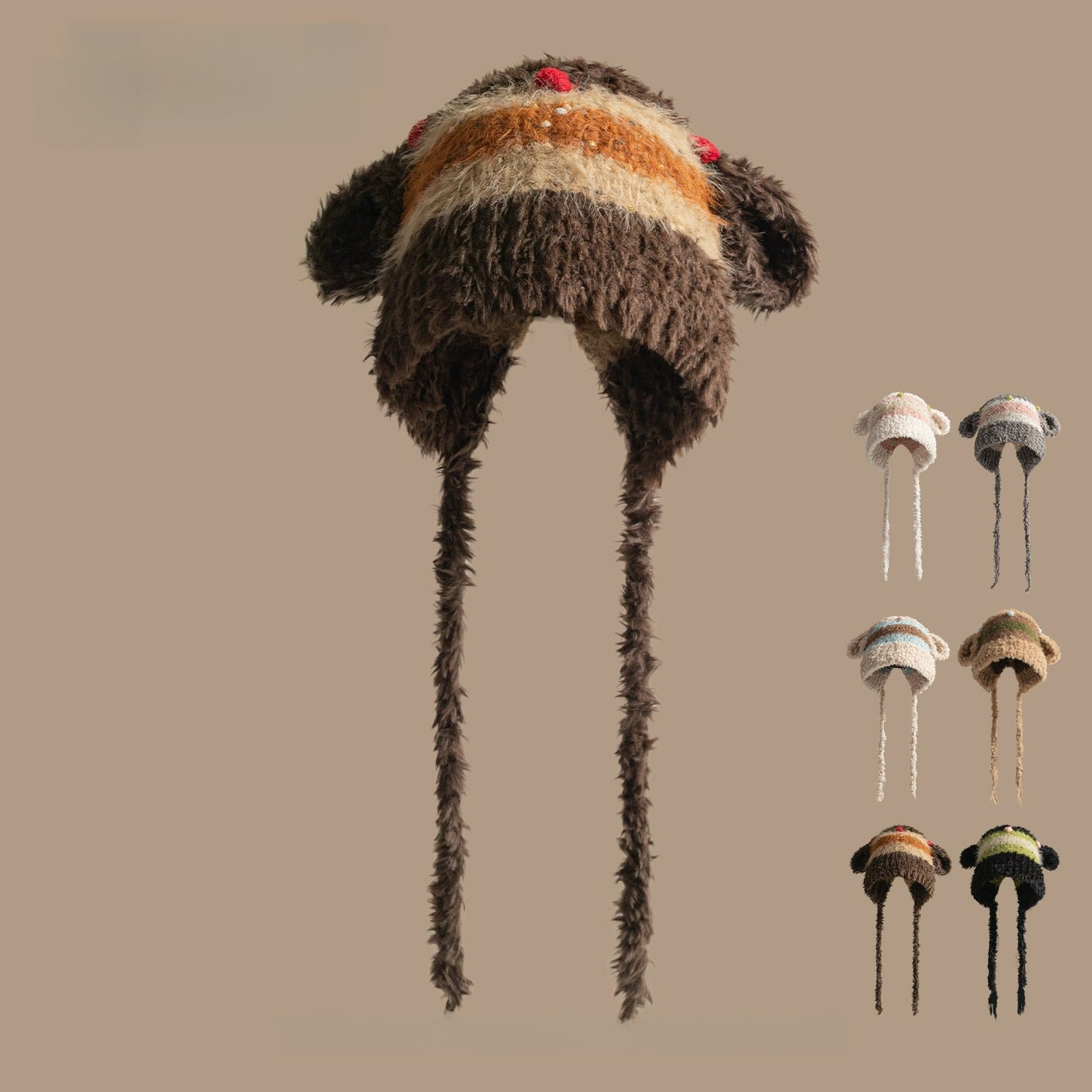 Cute Bear Ears Thickened Knitted Hat
