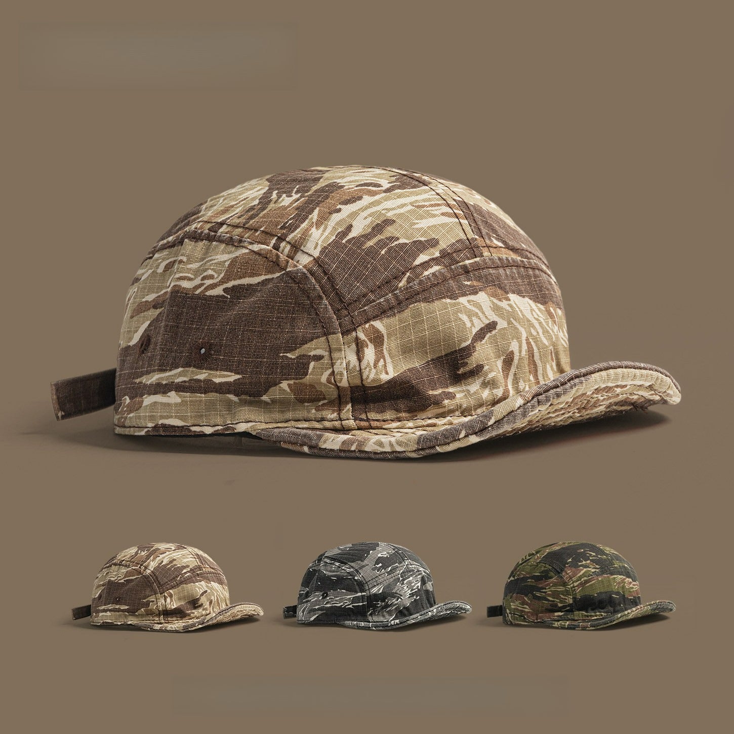 Short-brimmed Camouflage Baseball Cap