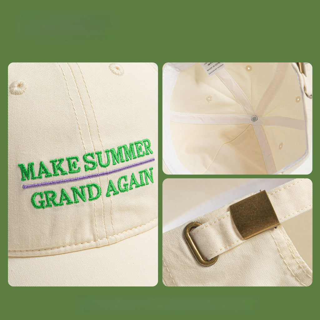 MAKE SUMMER GRAND AGAIN | Letter Embroidered Baseball Cap