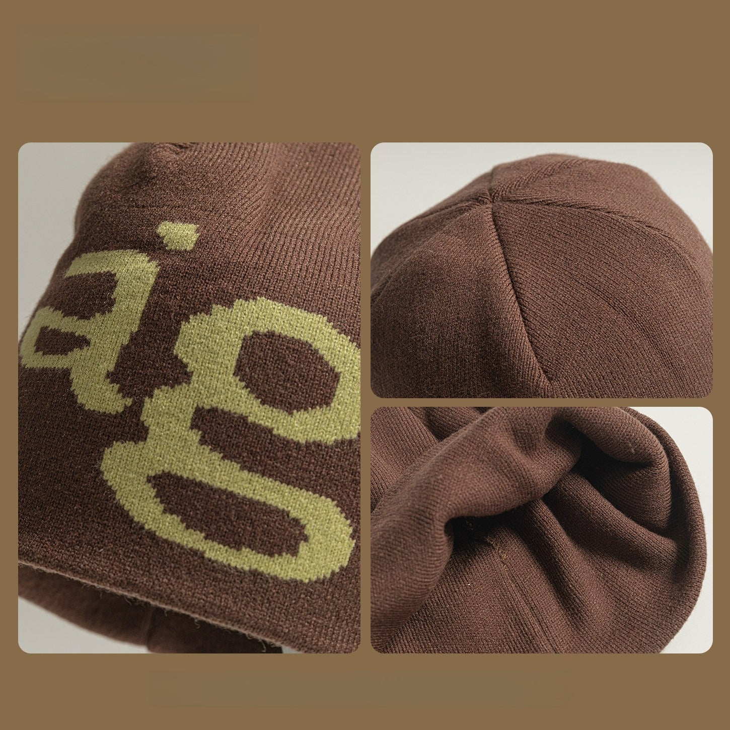 Fashionable Alphabet Pullover Knitted Hat