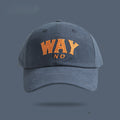 WAY | Retro Letter Embroidered Baseball Cap