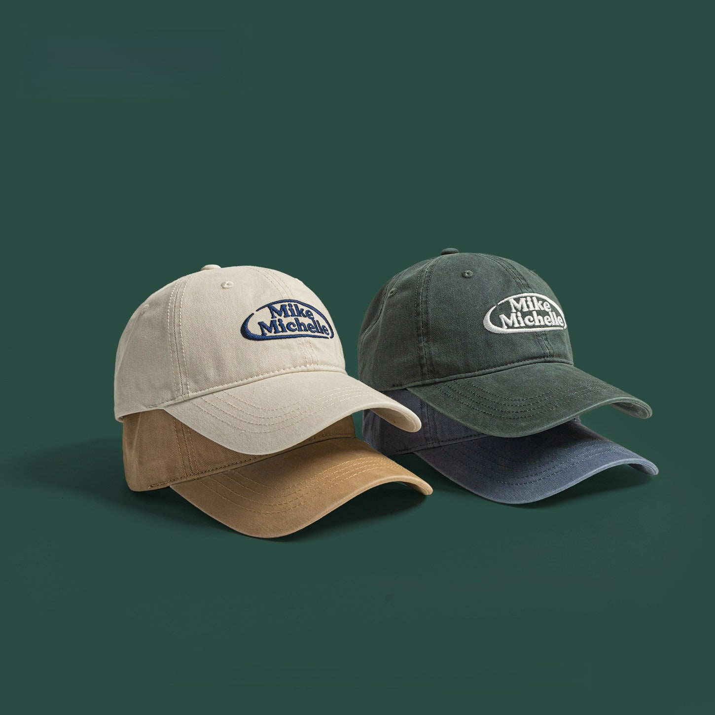 Mike Michelle | Letter Embroidery Baseball Cap