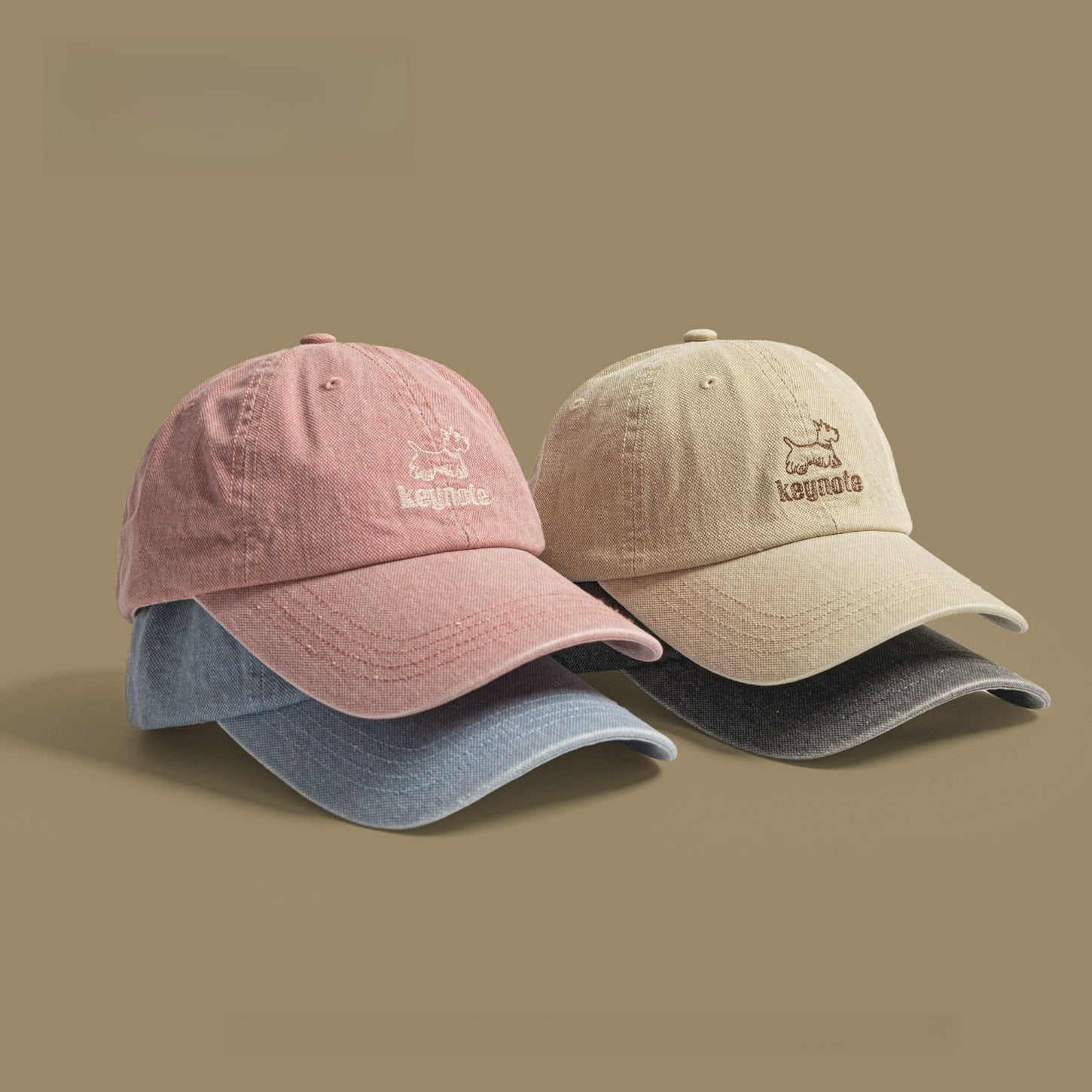 Cute Puppy Embroidery Baseball Cap