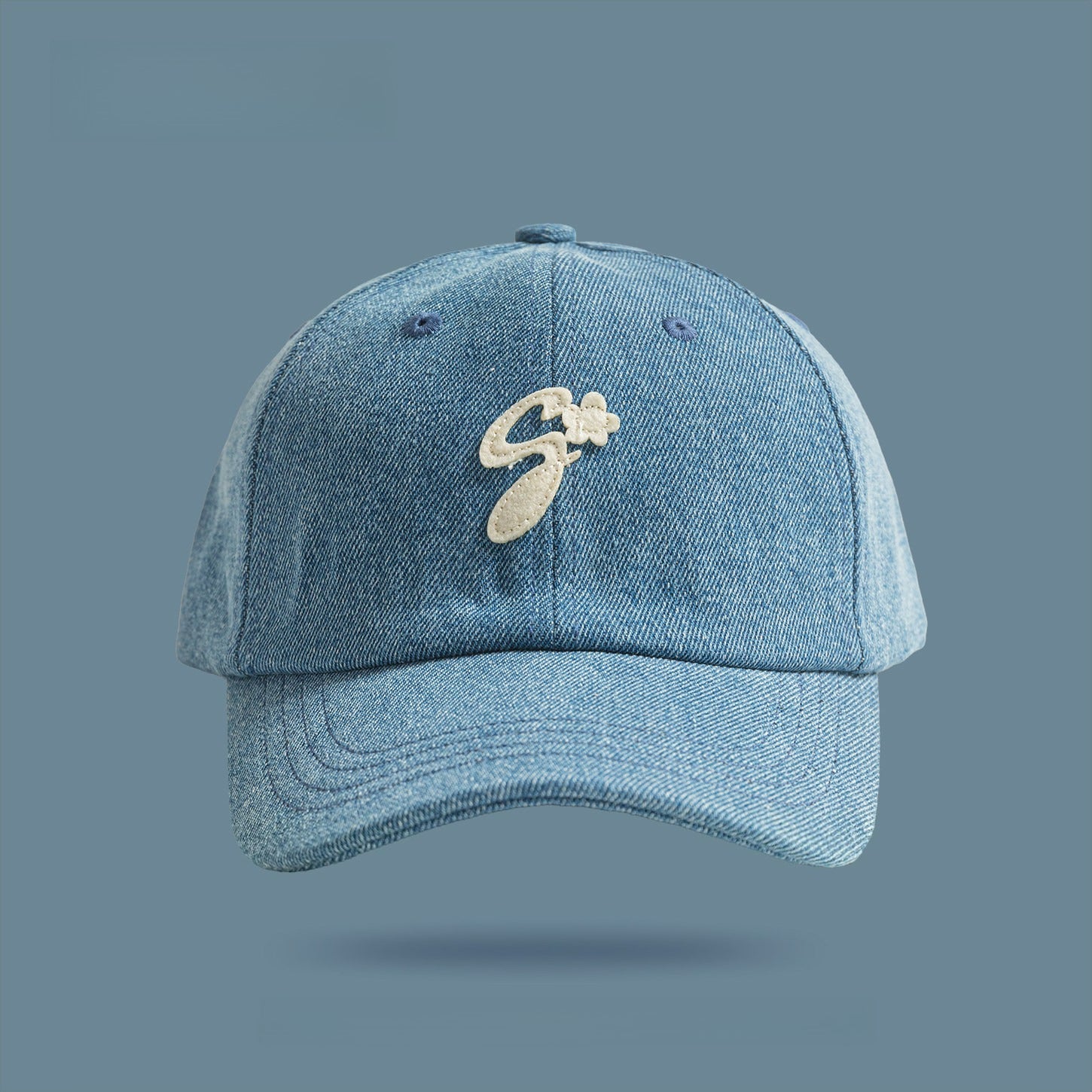 Denim Cap Embroidered Letter Baseball Cap