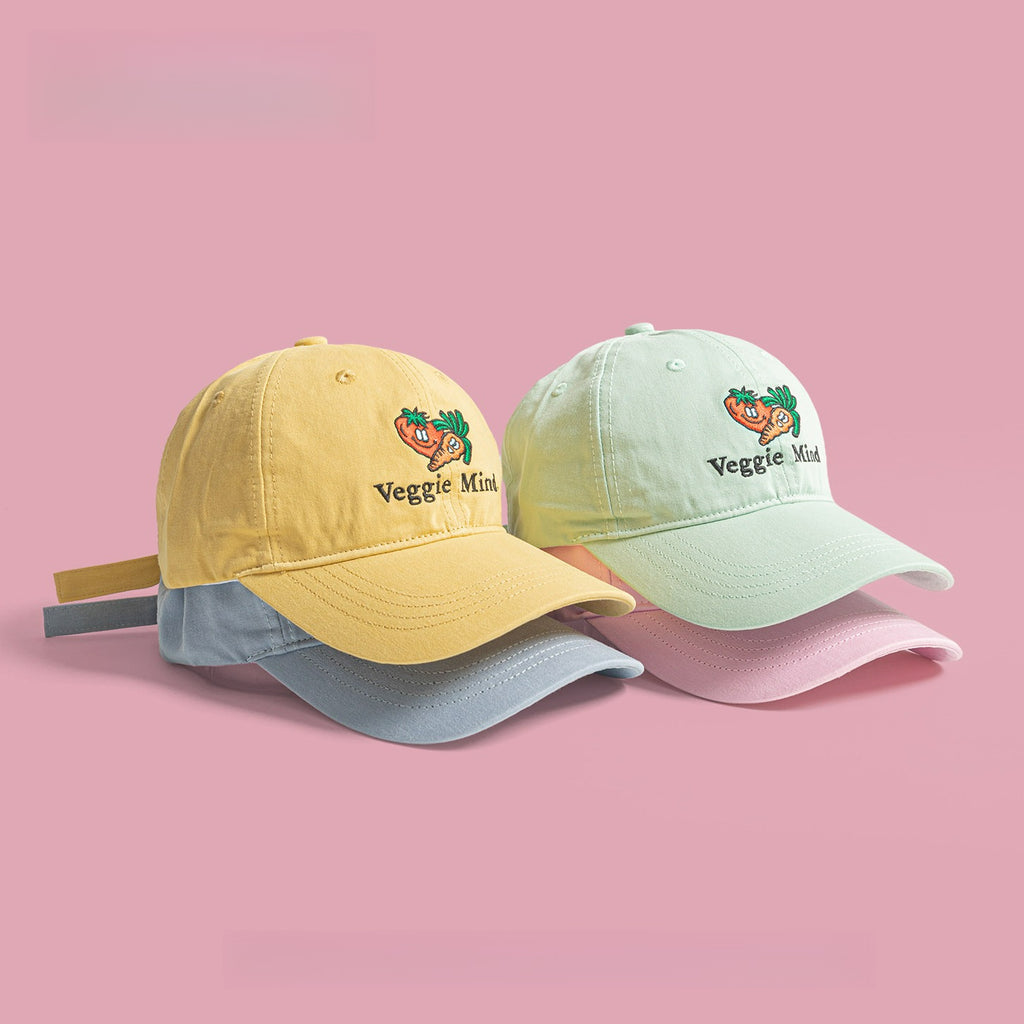 Cute Cartoon Carrot Embroidered Baseball Cap