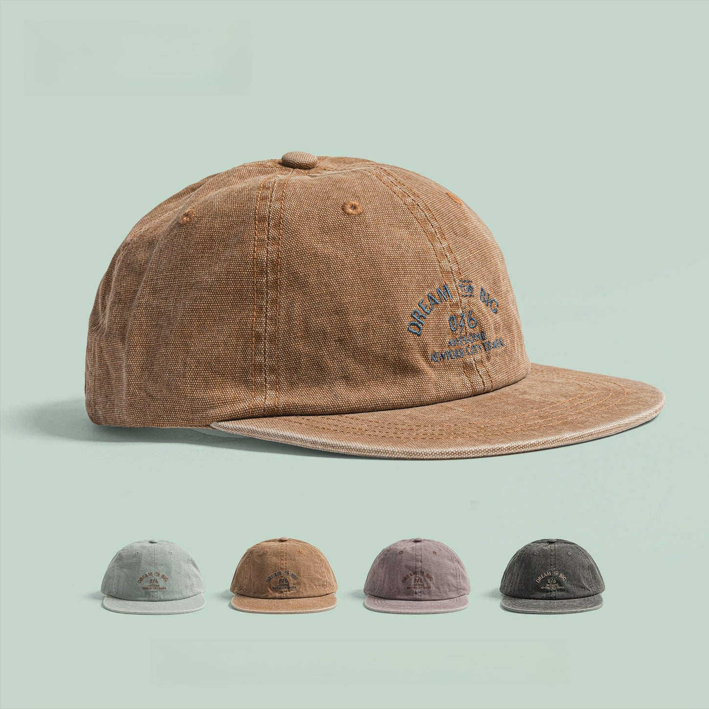 Hip-hop Letter Embroidered Snapback Cap