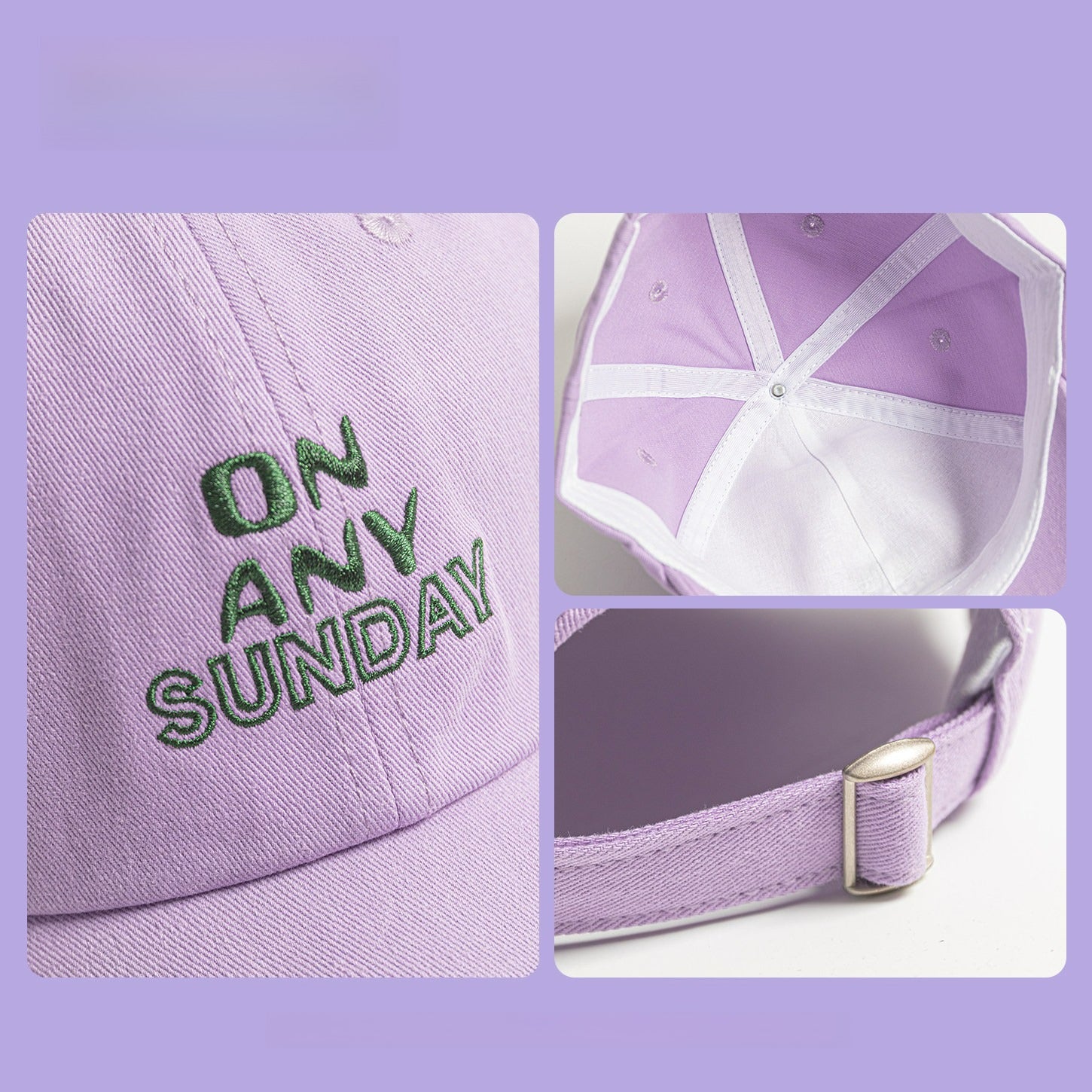 ON AND SUNDAY Solid Baseball Cap