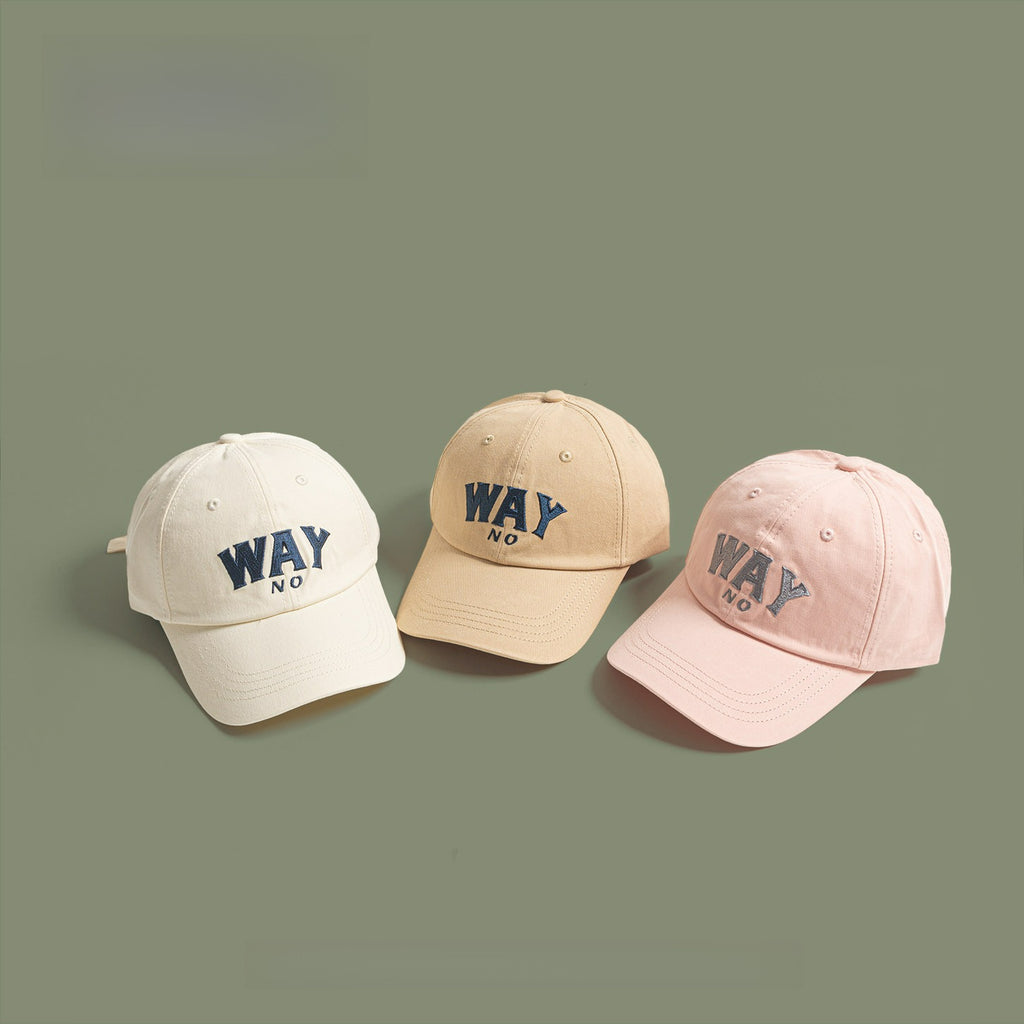WAY | Retro Letter Embroidered Baseball Cap