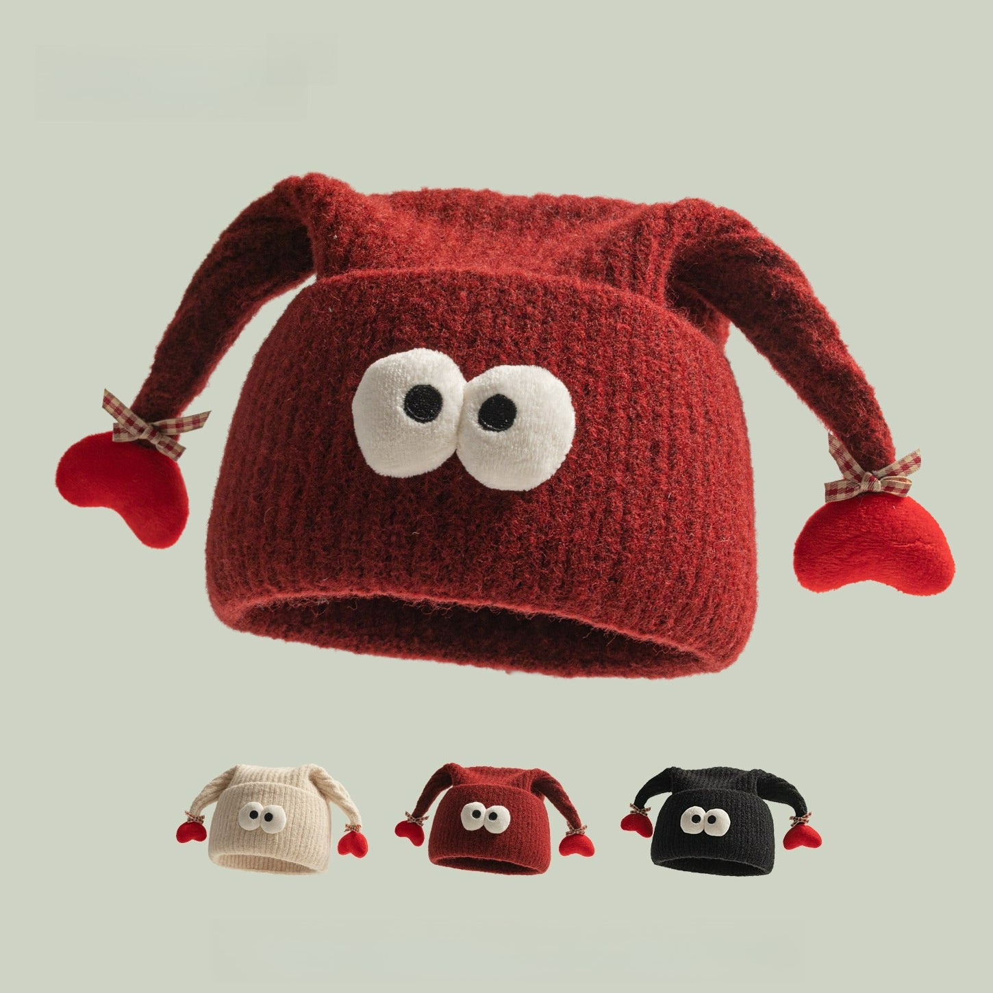 Love Cute Big Eyes Funny Knitted Hat