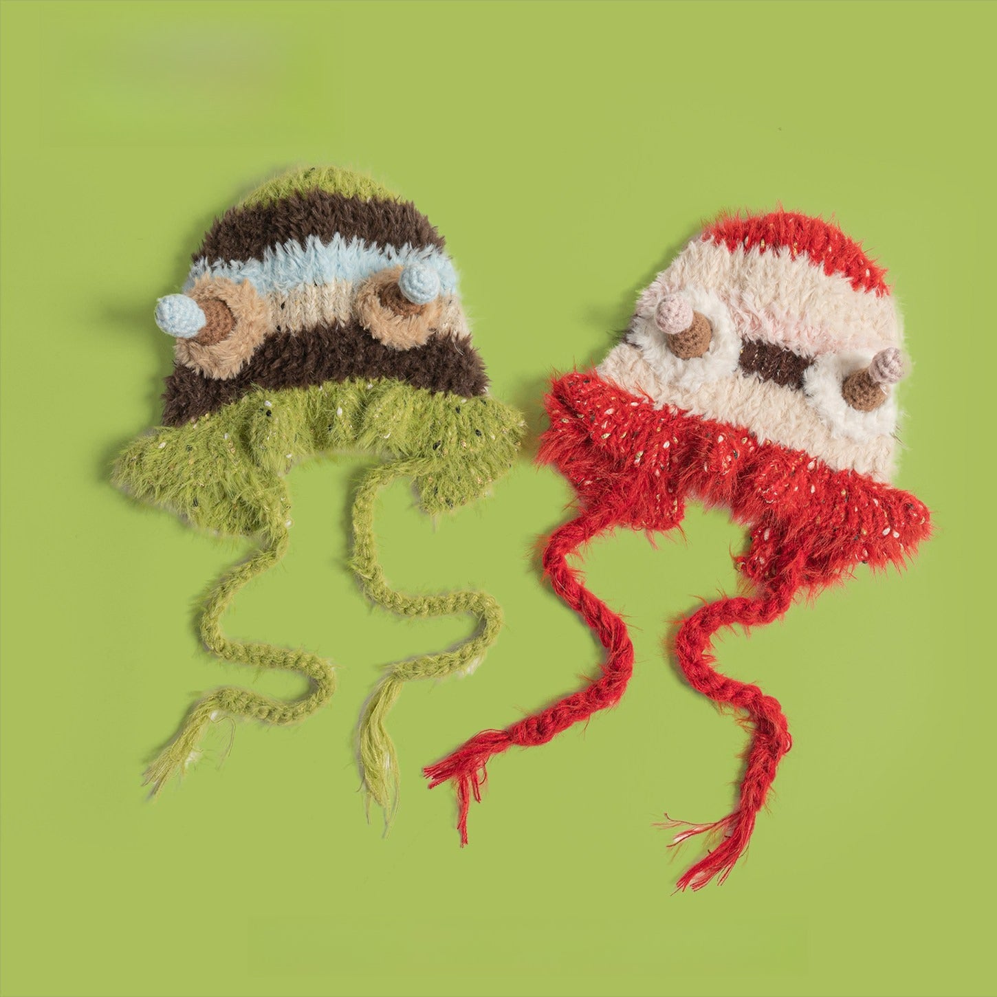 Funny Cute Little Monster Plush Hat