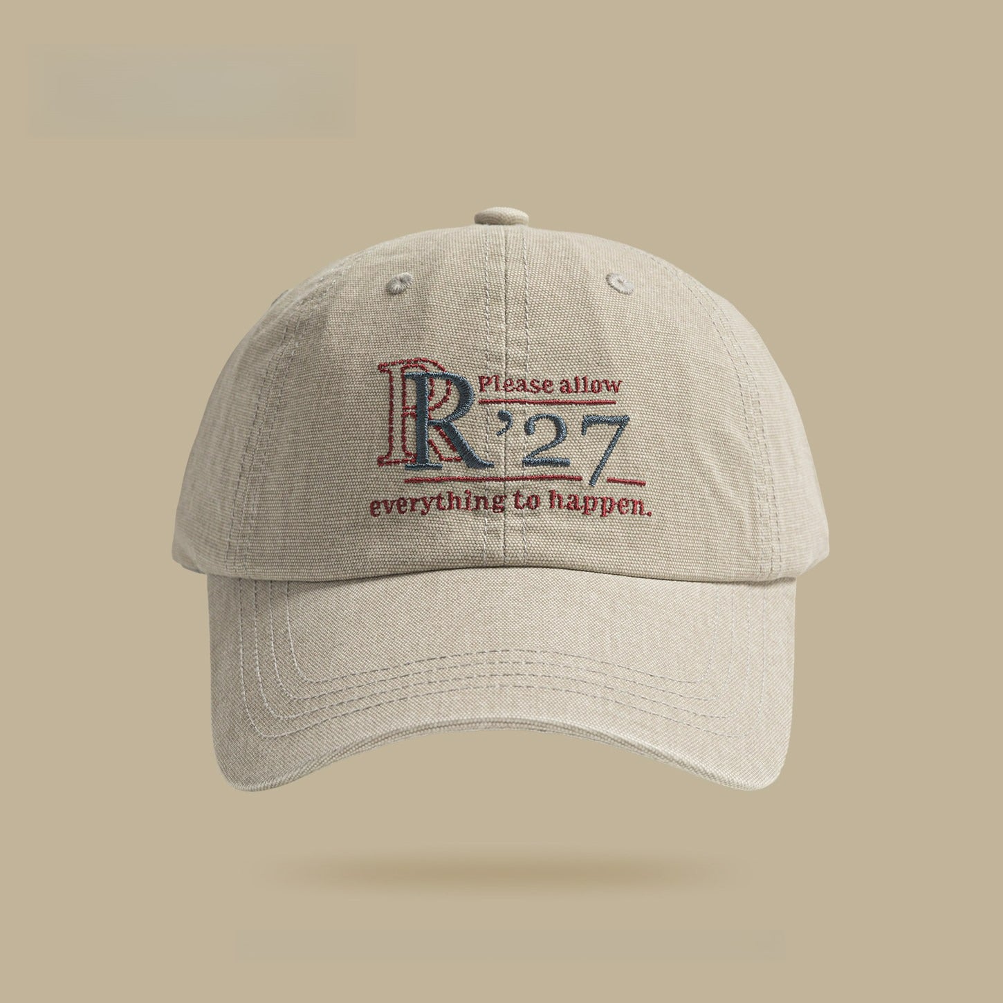 R'27 | Retro Letter Embroidered Baseball Cap