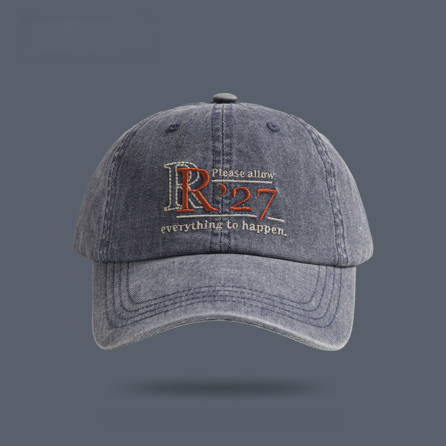 R'27 | Retro Letter Embroidered Baseball Cap