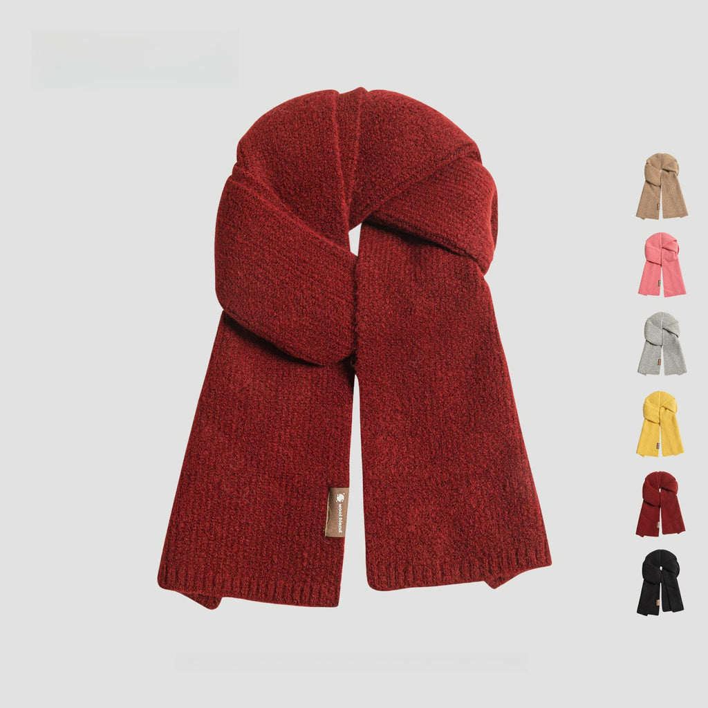 Warm and Windproof Solid Color Scarf