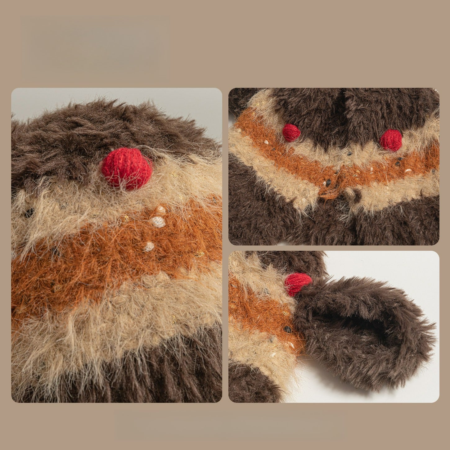 Cute Bear Ears Thickened Knitted Hat