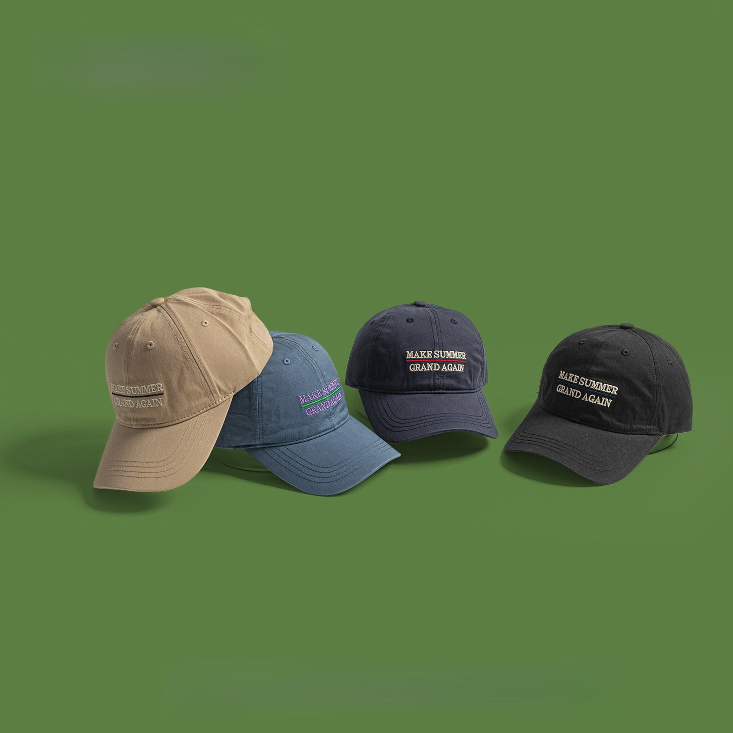 MAKE SUMMER GRAND AGAIN | Letter Embroidered Baseball Cap