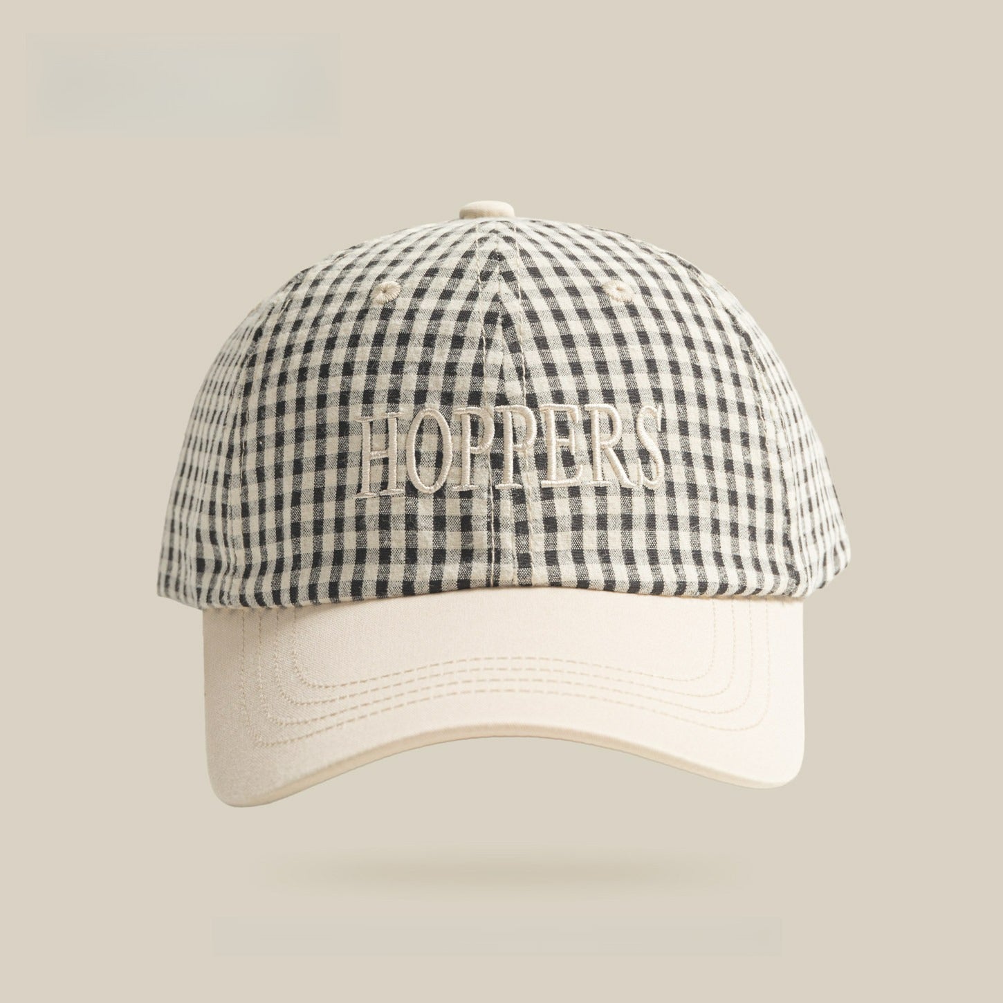 Retro Plaid Contrasting Color Baseball Cap