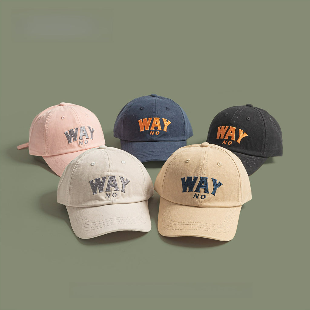 WAY | Retro Letter Embroidered Baseball Cap