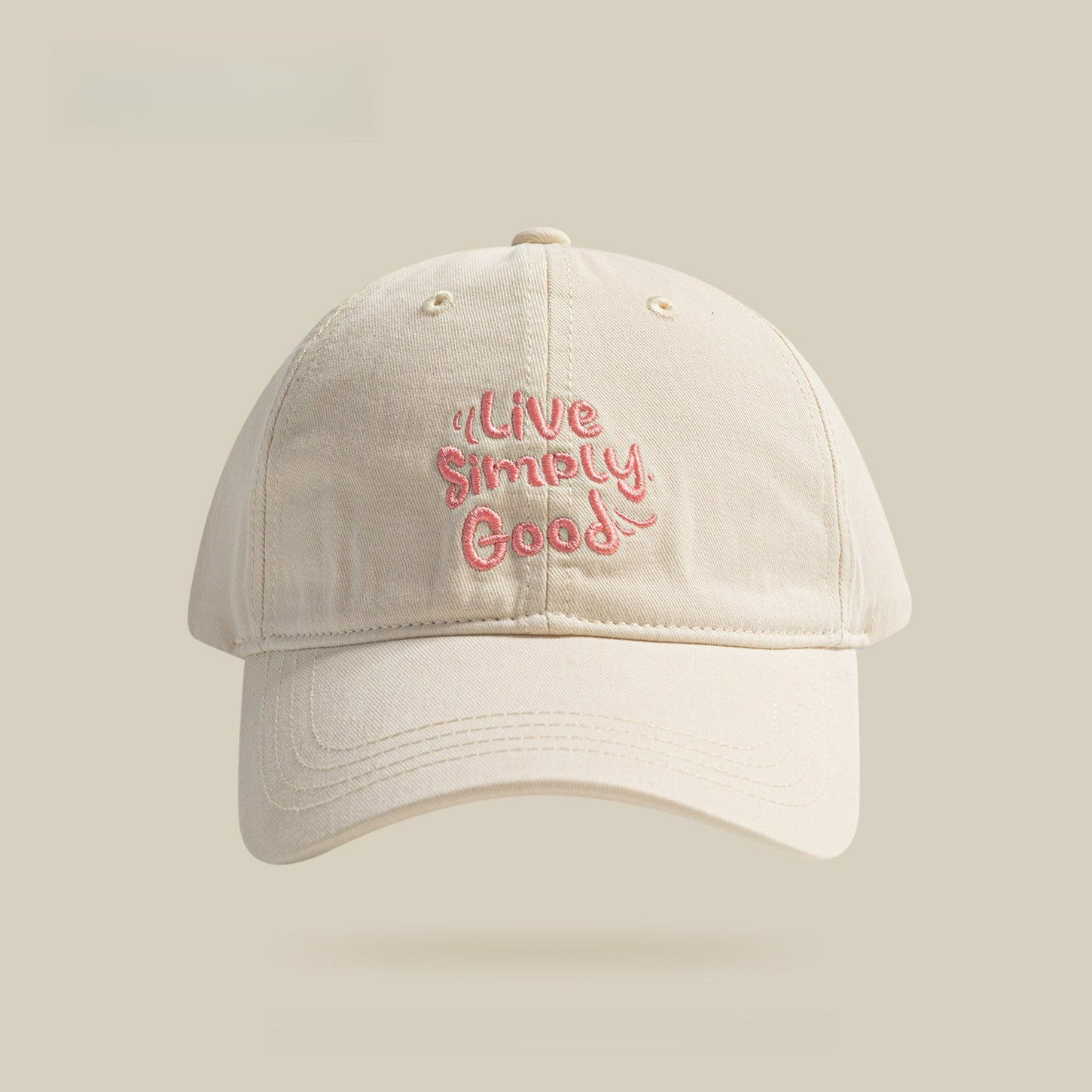 Live Simply Good | Letter Embroidered Baseball Cap