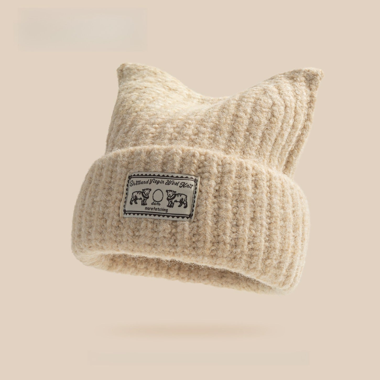 Cute Cat Ear Knitted Wool Hat