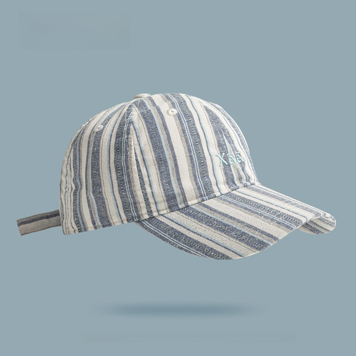Retro Striped Peaked Cap
