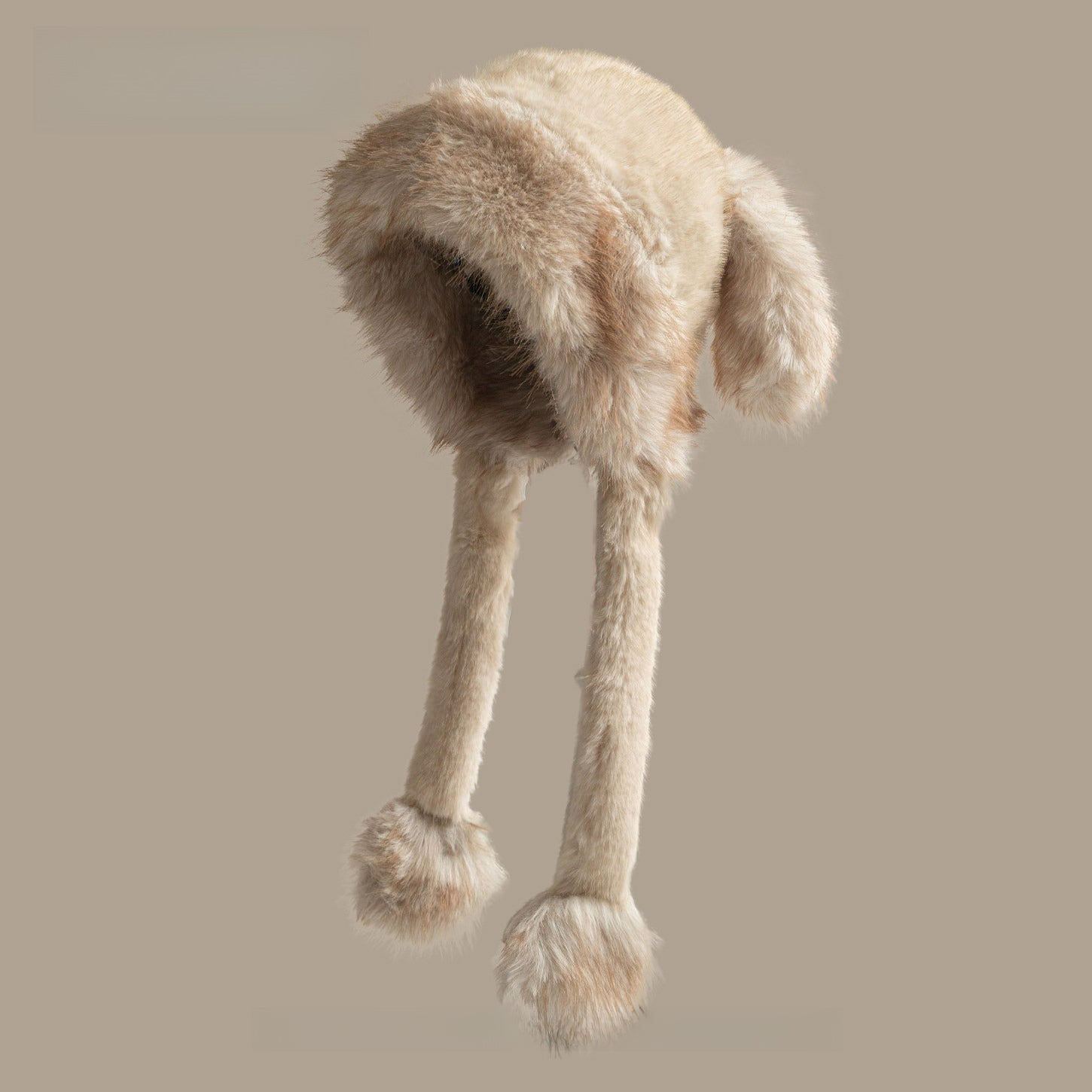 Leopard Print Cute Ears Plush Hat