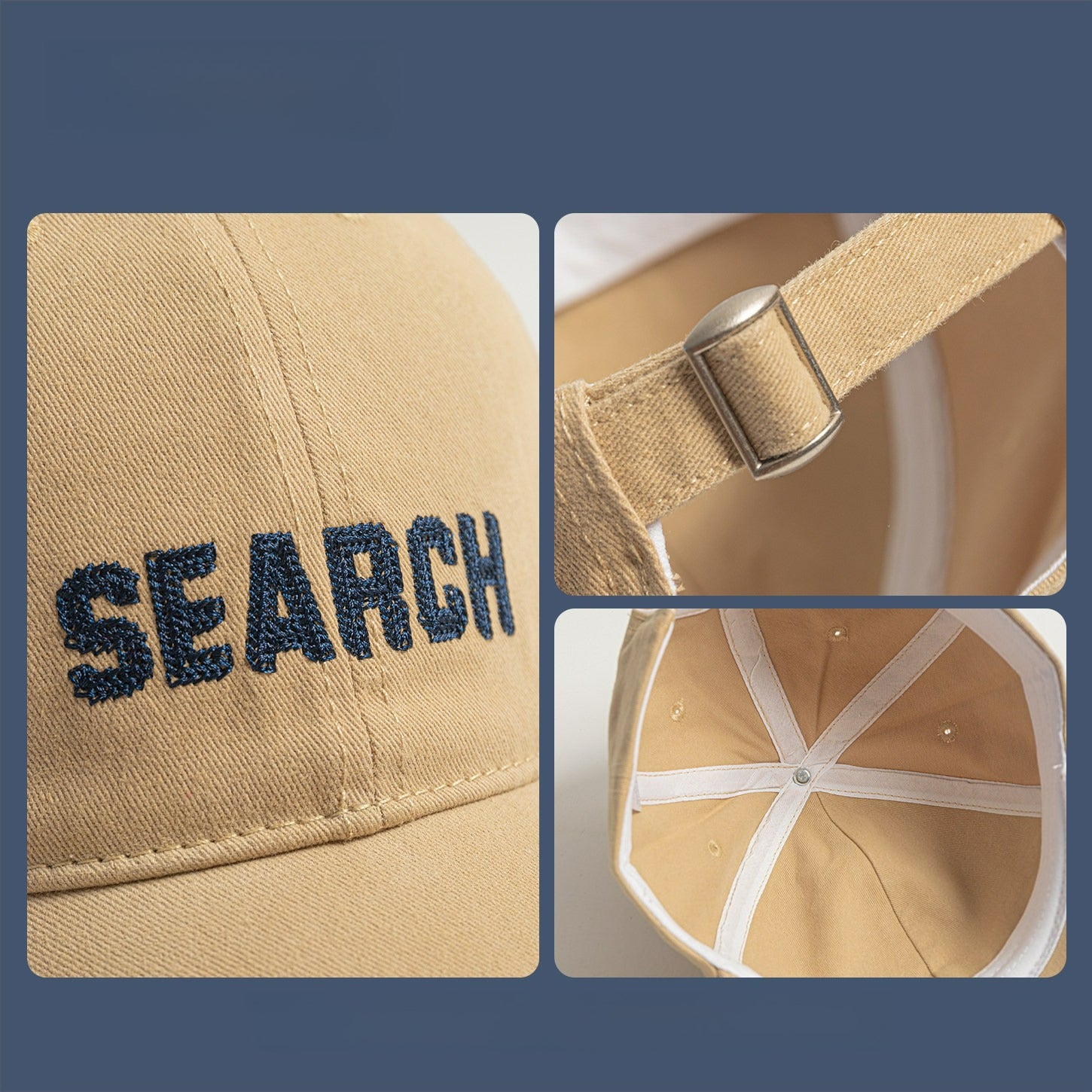 SEARCH | Casual Simple Embroidery Outdoor Sports Baseball Cap