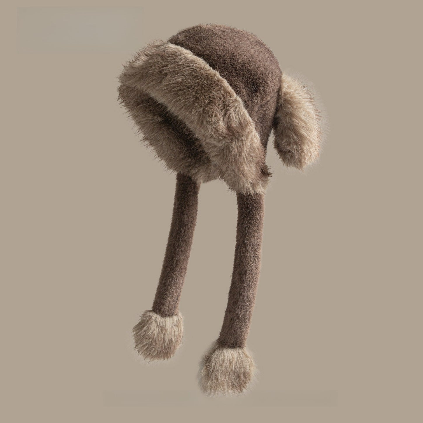 Leopard Print Cute Ears Plush Hat