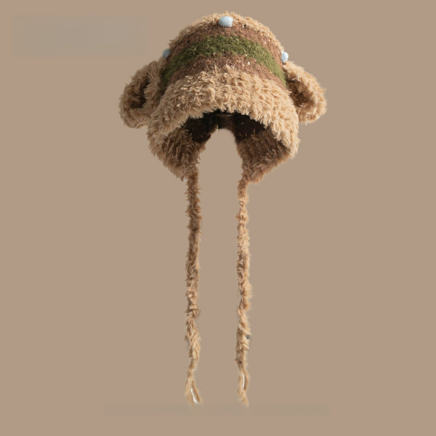 Cute Bear Ears Thickened Knitted Hat