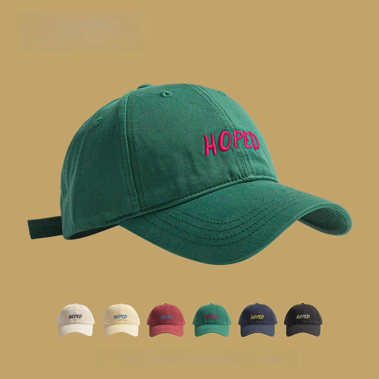 HOPED | Letter Embroidery Baseball Cap